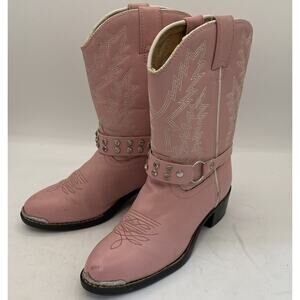 Durango Girls Youth Pink Cowgirl Western Boots - Size 2.5